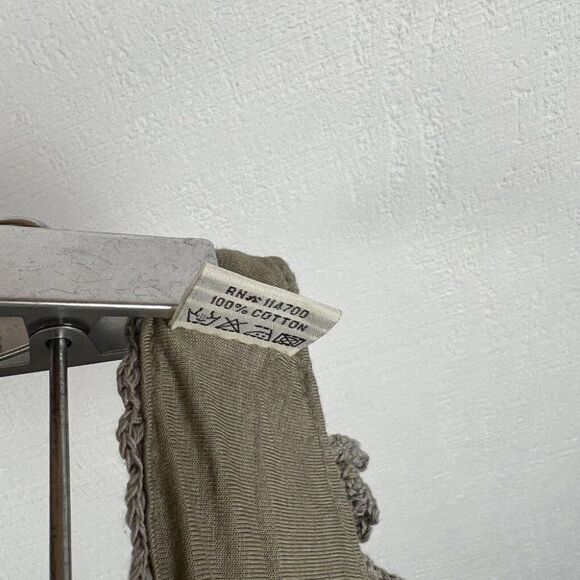 Chan Luu Bikini Bottoms S Womens New Gray Green Crochet Paloma String Mini - Picture 5 of 6